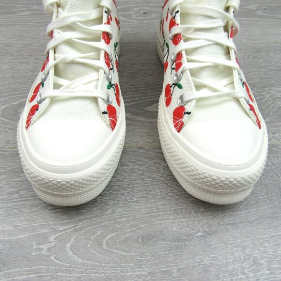 Converse Chuck Taylor All Star Lift Platform Cherries Womens Size 7.5 NEW - Picture 5 of 14